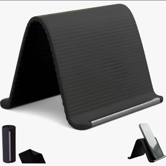Portable Foldable Silicone Phone Holder Bendable Freely into Any Shape Multi-Angle Adjustable Stand for Mobile Phone