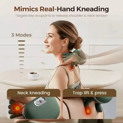 Neck & Shoulder Kneading Massager in Pakistan – Real Hand Massage Feeling